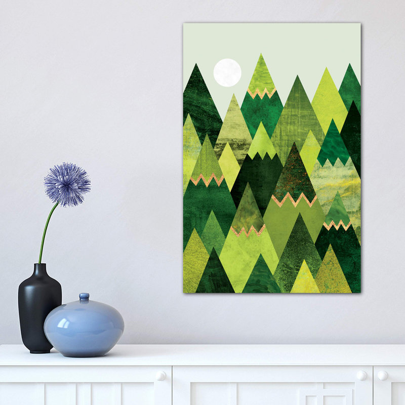 Forest Mountains by Elisabeth Fredriksson - Wrapped Canvas Print, 45.72cm H x 30.48cm W x 1.91cm D