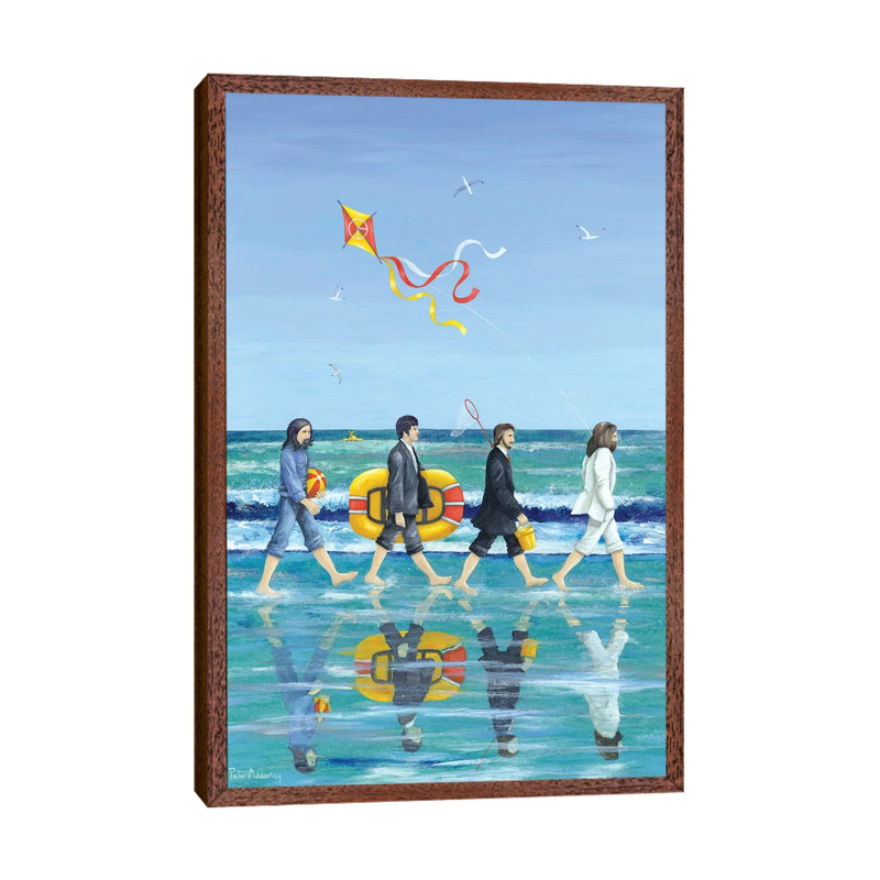 Day Tripper by Peter Adderley - Print on Canvas, 66.04 cm H x 45.72 cm W, Classic Brown Wood Framed Canvas