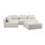 Tov Furniture Hangover Cream Boucle 4-Piece Modular Chaise Sectional-487016012