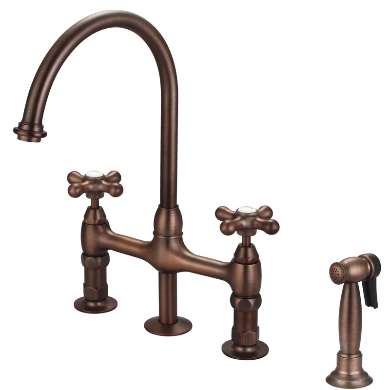 Barclay Harding Kitchen Faucet with Side Spray, Oil Rubbed Bronze
