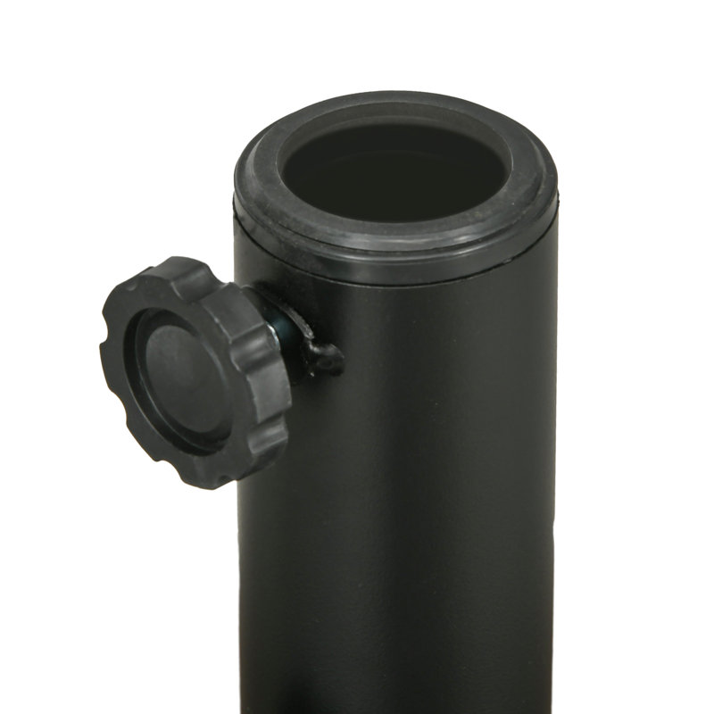 Base de parasol robuste pour l'extérieur - 64 lb, remplissable, poteau de 1,5 po et 2 po, plastique et acier de style brun,