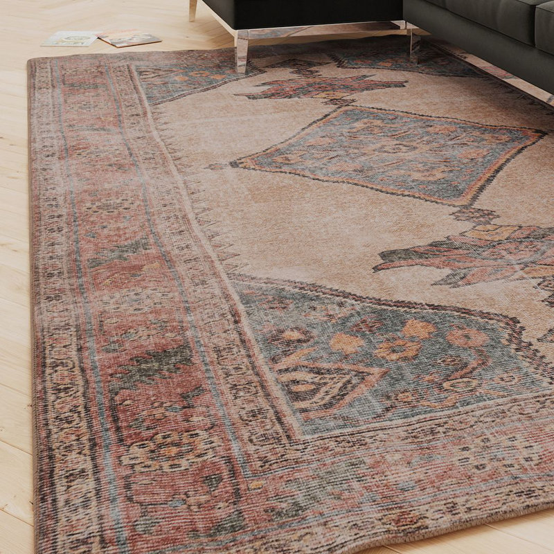 Vintage Look Area Rug, Rectangle 200 x 290 cm