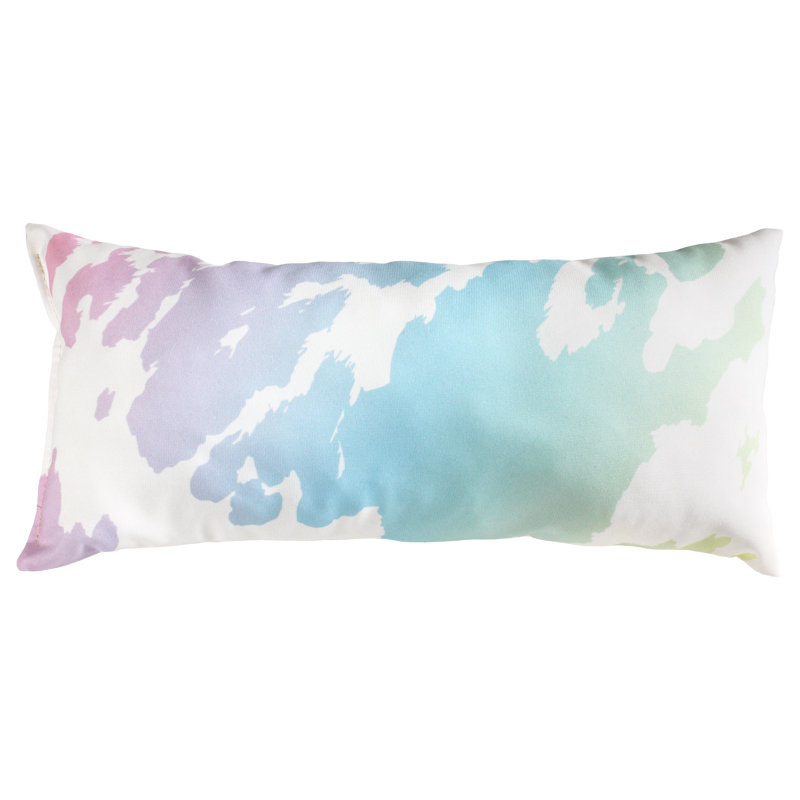 Housse de coussin rectangulaire en polyester , Dégradé pastel