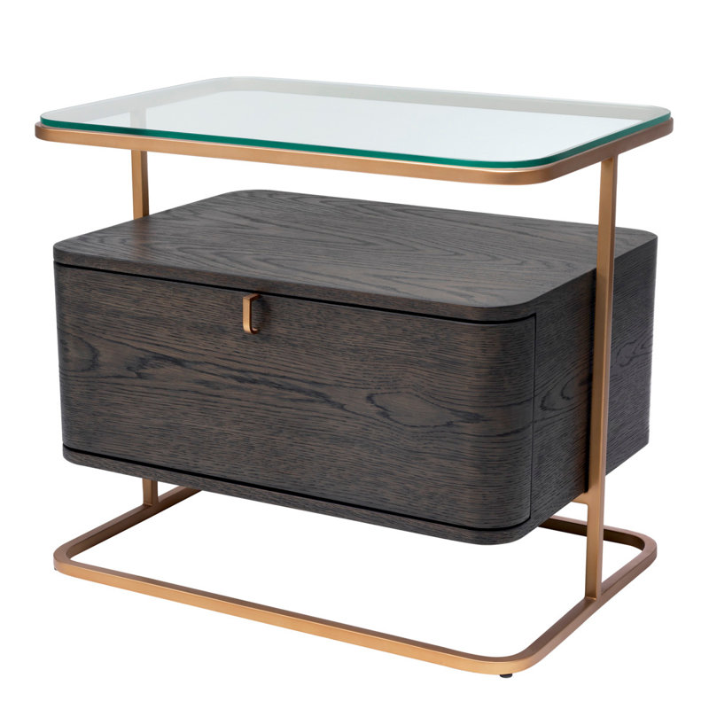 Augusto Glass End Table