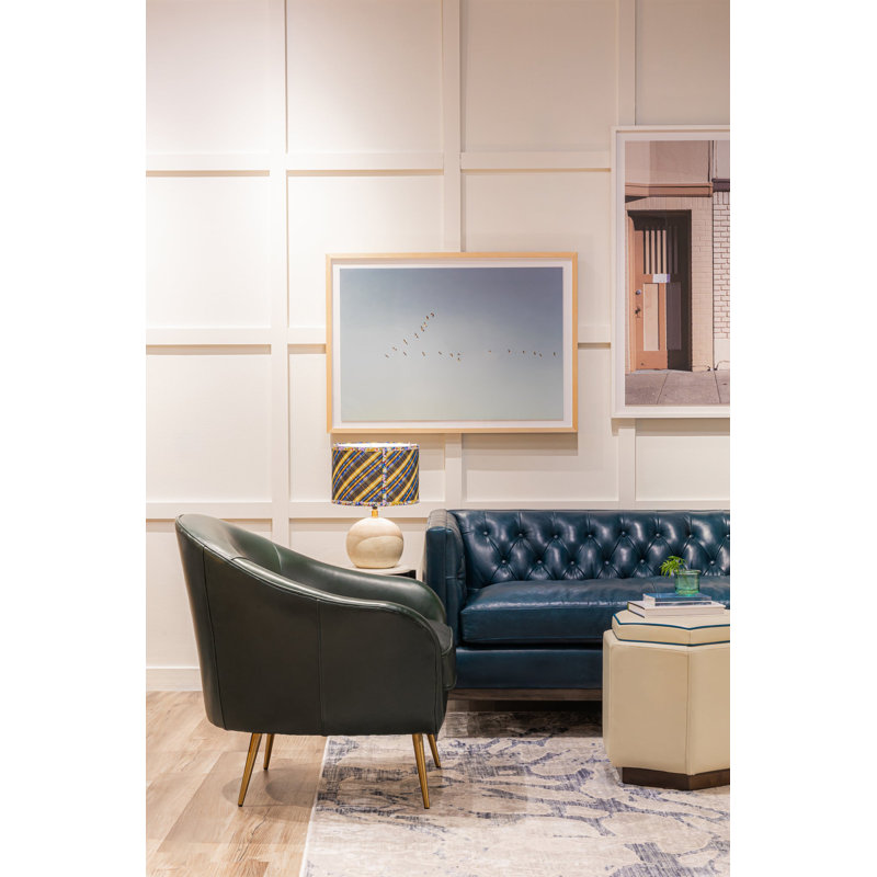 Leo Armchair, Evergreen Genuine Leather
