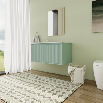 Single Bathroom Vanity with Resin Top