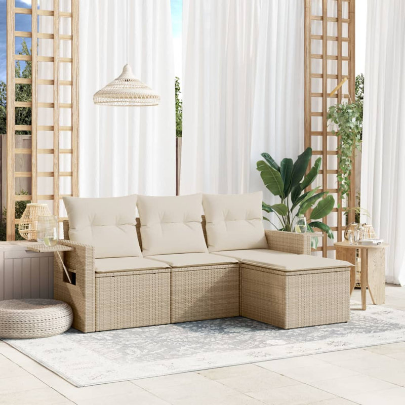 Vidaxl Garden Sofa Set Beige