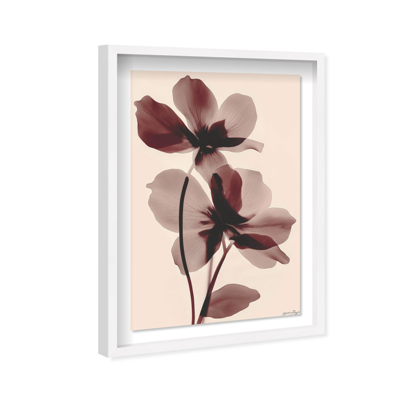 Crimson Coastline I Shadowbox Abstract Print by Oliver Gal, Black Frame, 10 x 15, White Frame, 55.5"H x 37.5"W