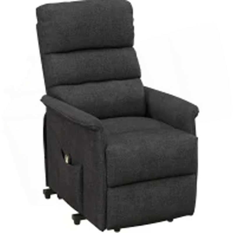 Electric Lift Recliner Chair With Remote Control, Black