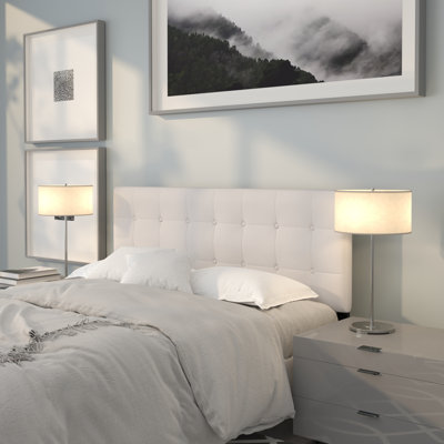 Ciriaca Button Tufted Upholstered Headboard