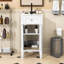 Meuble-lavabo de salle de bain avec lavabo, porte à fermeture douce et tablette réglable-150284634