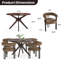 Chaises de salle à manger rembourrées Mahjabi-981243792