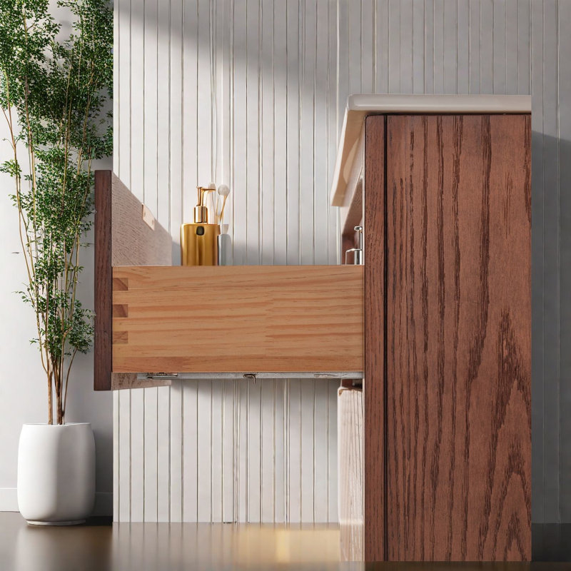 Meuble-lavabo moderne (avec meuble-lavabo et lavabo) avec rangement