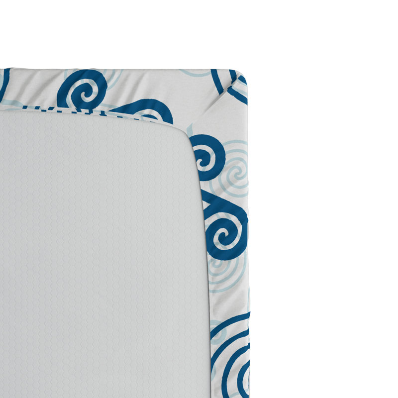 Microfiber Geometric Fitted Sheet, Twin XL Fitted Sheet