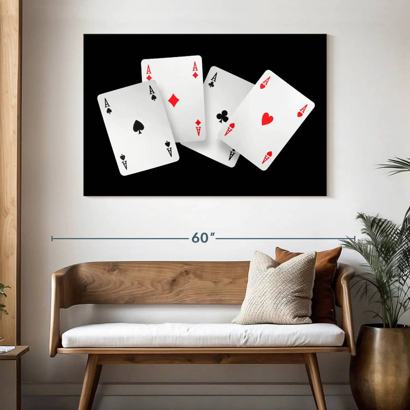  «Four Ace Card», H 32 po x l 48 po