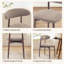 Chaise d'appoint rembourrée en bois massif Vannie-492350679