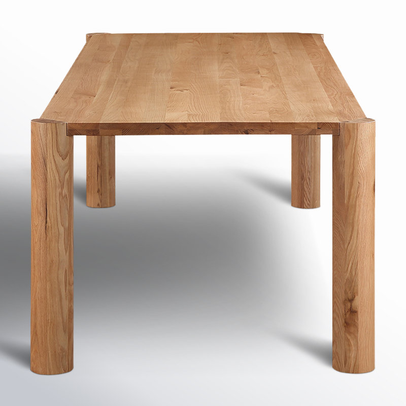 Solid Oak Dining Table, Natural, 39" W x 96" L