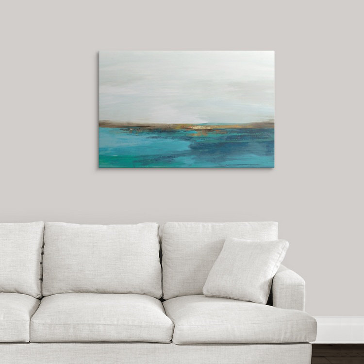 « pastoral landscape » pi studio, reproduction d’art, H 20 po x l 30 po x P 1,5 po, Toile