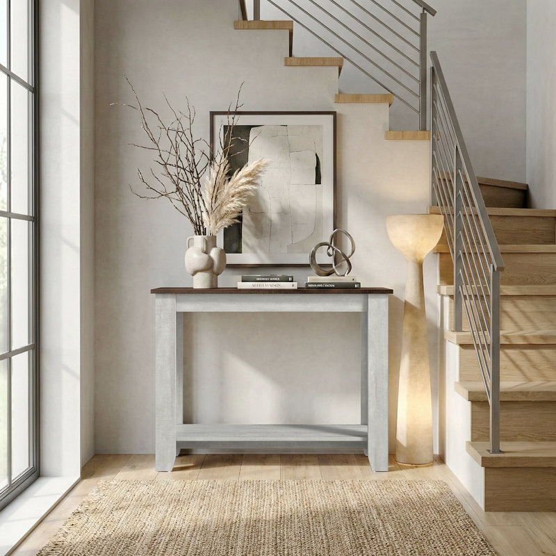 Console Justine Basilico, Dust Walnut/Dust Gray