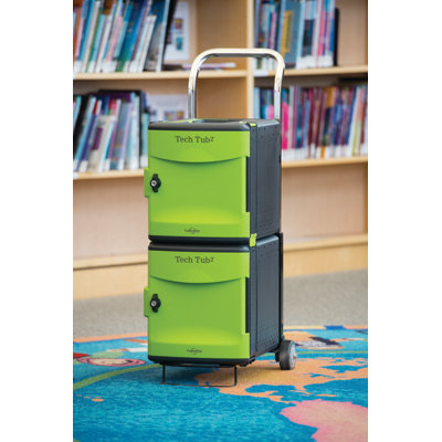 Tech Tub2® 36.75'' H x 14.75'' W Laptop/Tablet Storage Cart