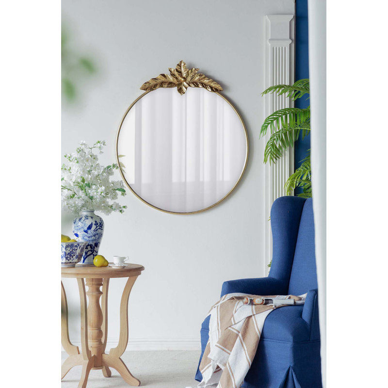 Grand miroir mural rond 36 "x 41"