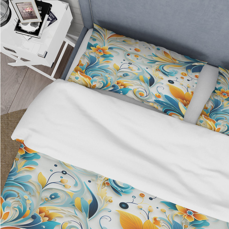 Ensemble de housse de couette à motif cachemire Contemporary Harmony, Housse de couette pour grand lit et 2 taies décor