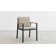 Chaise de patio avec coussin Ajai