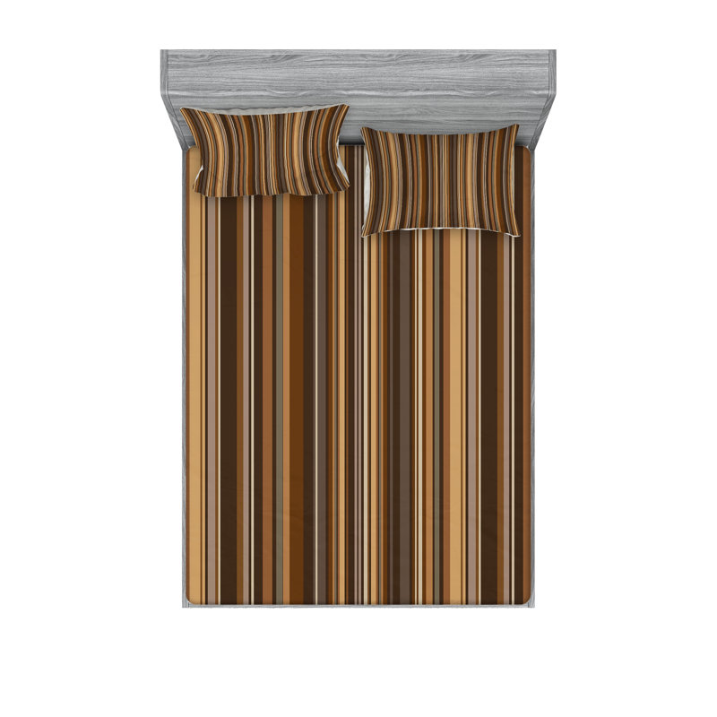 Drap-housse abstrait Ambesonne, Ensemble de draps pour très grand lit californien