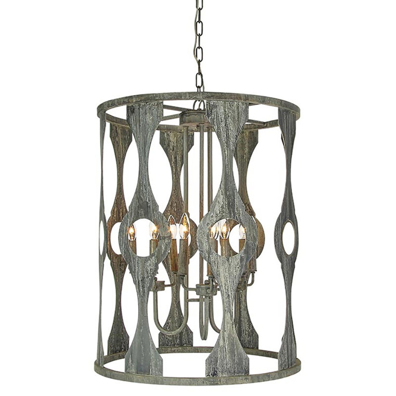 Balustrade 9 - Light Candle Style Geometric Chandelier