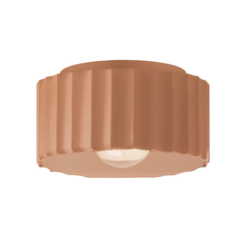 Plafonnier encastré 1 lumière Colgate, Adobe, H 6,5 po x l 10 po x P 10 po