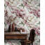 Rouleau de papier peint floral pivoine rosée