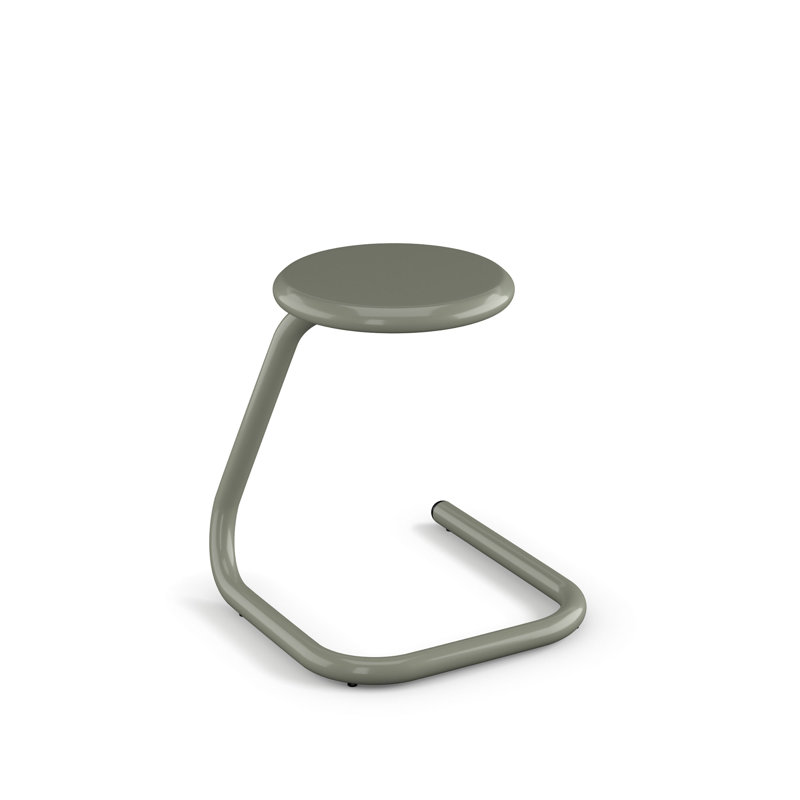Tabouret en métal 18 po Paperclip70, Vert sauge