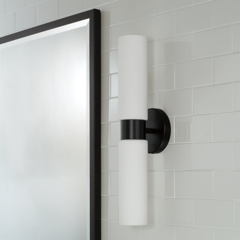 Wallchiere en acier Theo, Noir mat, Blanc