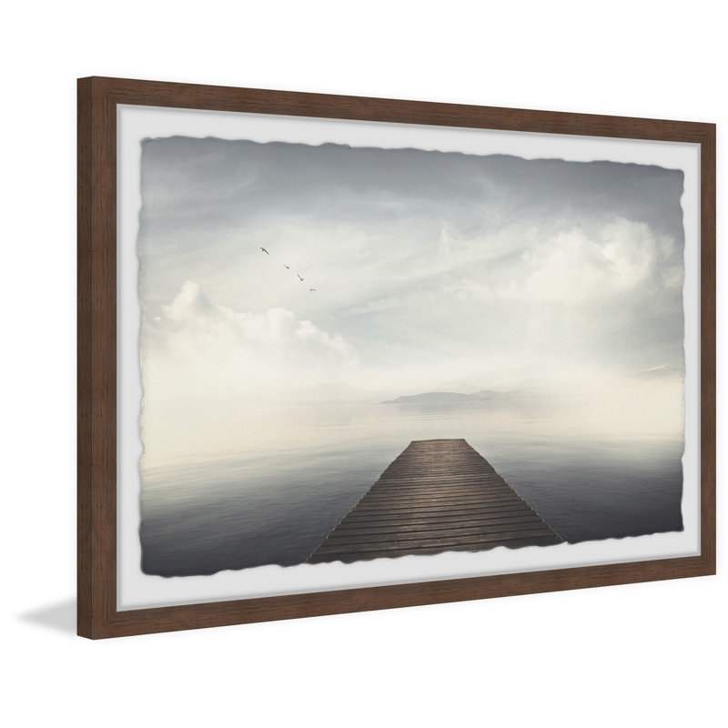 Ocean's Dusk - Single Picture Frame Print, 38cm H x 45cm W x 3.81cm D