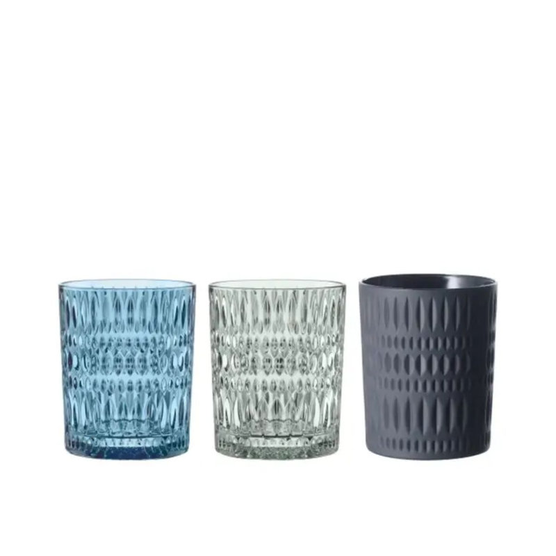 Verre à whisky noir, ensemble de 2