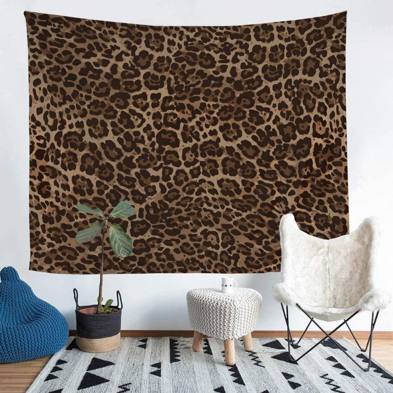 African Safari Animal Pattern Tapestry