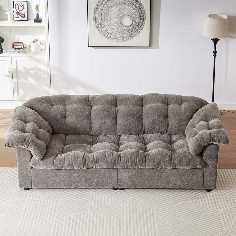 Canapé Chenille, Gris