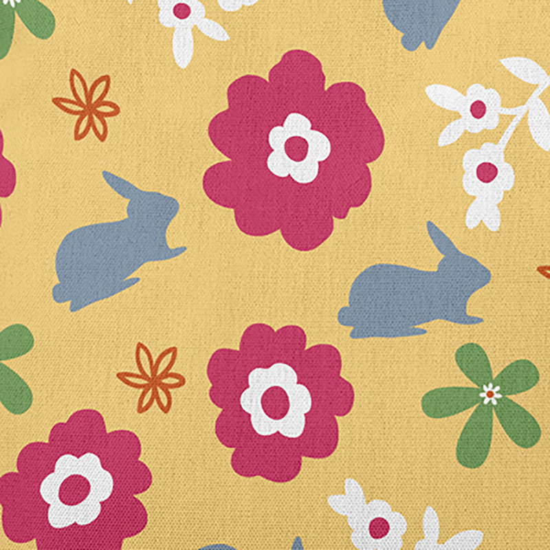 Housse de coussin rectangulaire en polyester avec insertions lombaires par E by Design, Jaune/bleu