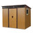 Outdoor Metal Storage Shed with Window and Transparent plate-108284808-113816592