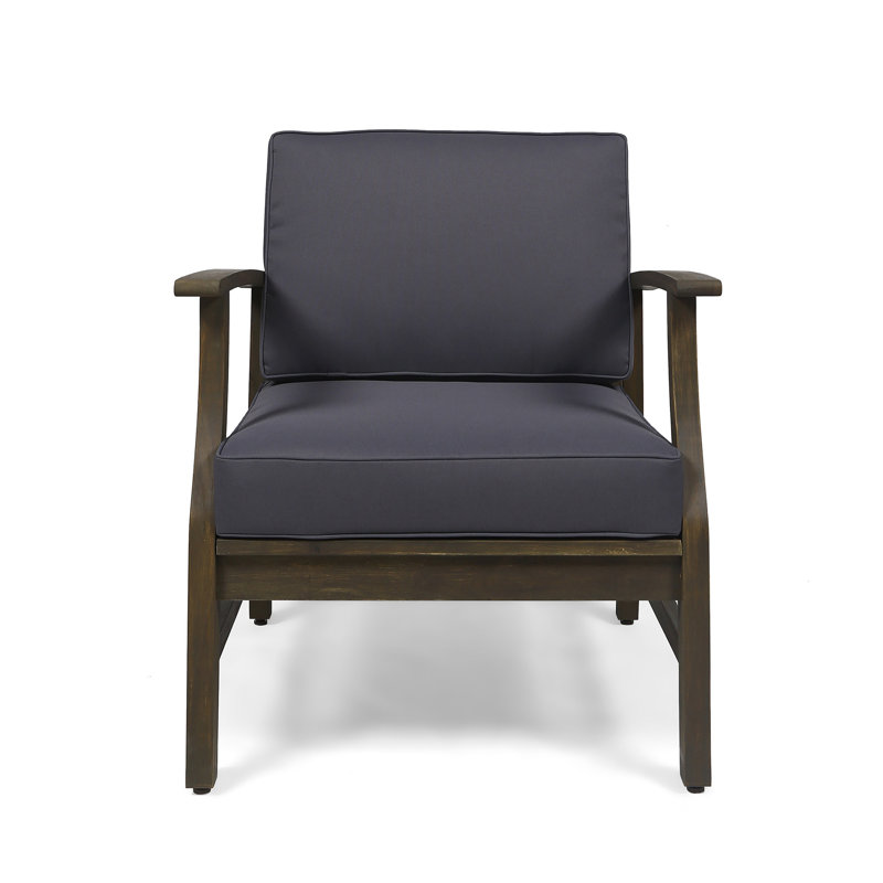 CHAISE CLUB PERLA, GRIS FONCÉ, Gris foncé, Gris foncé