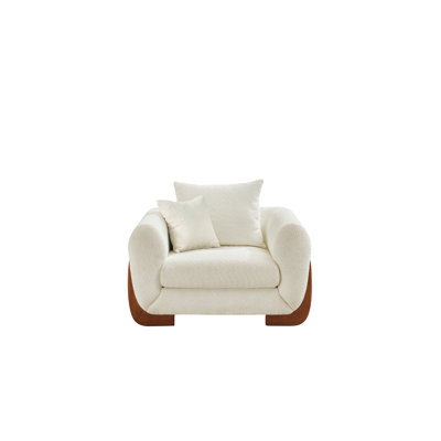 Confortable fauteuil rembourré Sherpa
