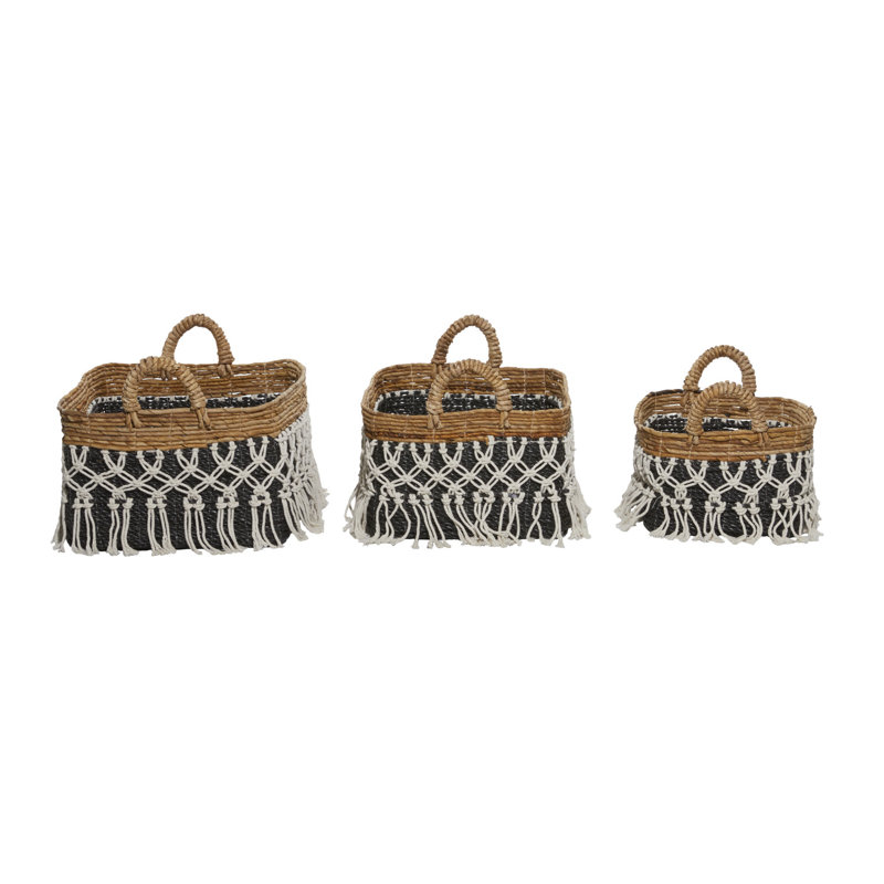 Ensemble de 3 paniers en osier