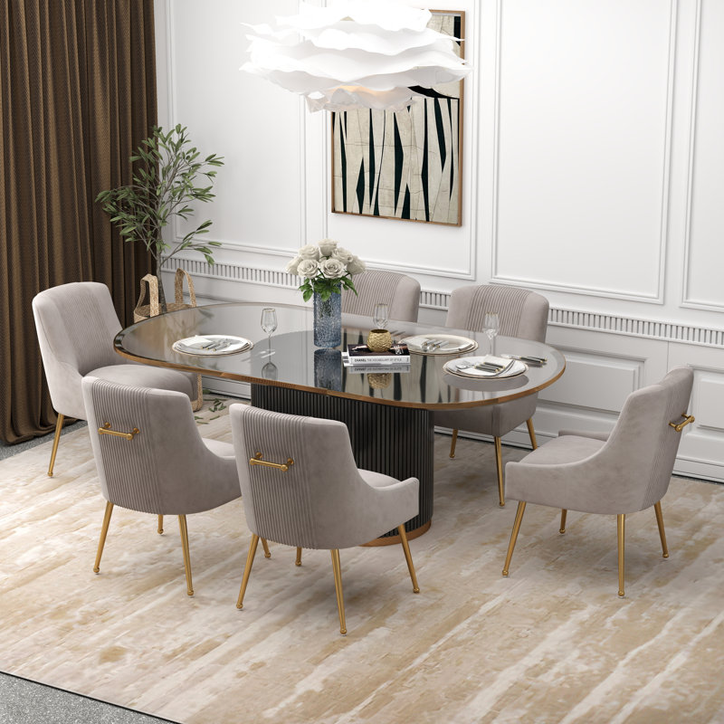 Chaise d'appoint Elian, Gris, 6