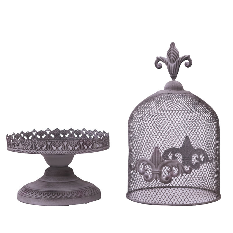 Porte-bougie en métal Rustic French Country, BIG