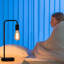 Lampe de bureau en métal avec prise USB