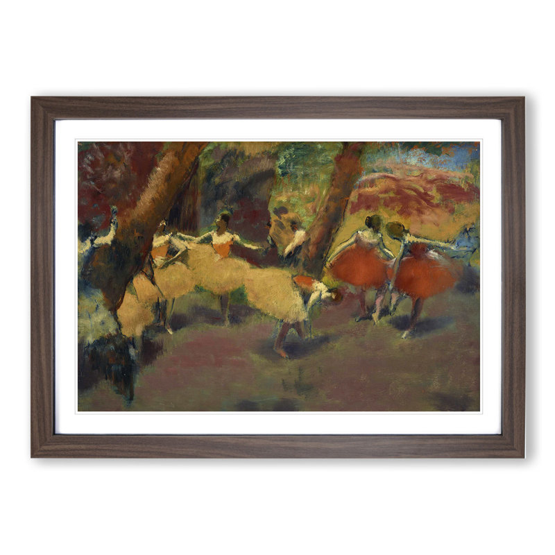 Before the Performance by Edgar Degas - Picture Frame Painting, 27cm H x 36cm W x 2cm D, Walnut Framed