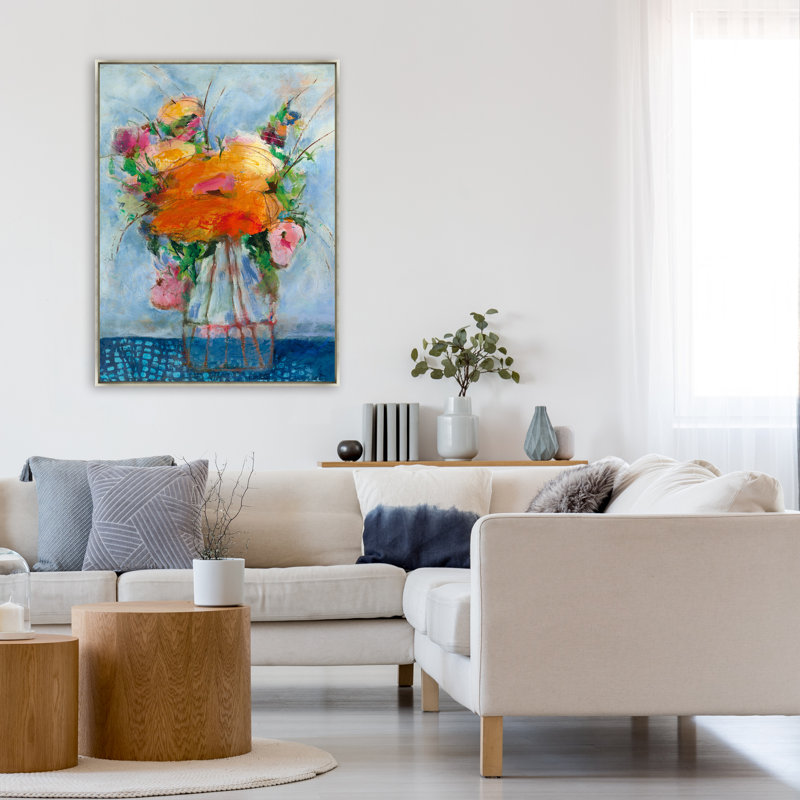 Always By Your Side Print by Susie Zolghadri, 33.5" H x 25.5" W, Brush Gel