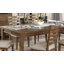 Ensemble de table de salle à manger 5 pièces à finition cerisier avec 4 tiroirs et 4 chaises d'appoint
