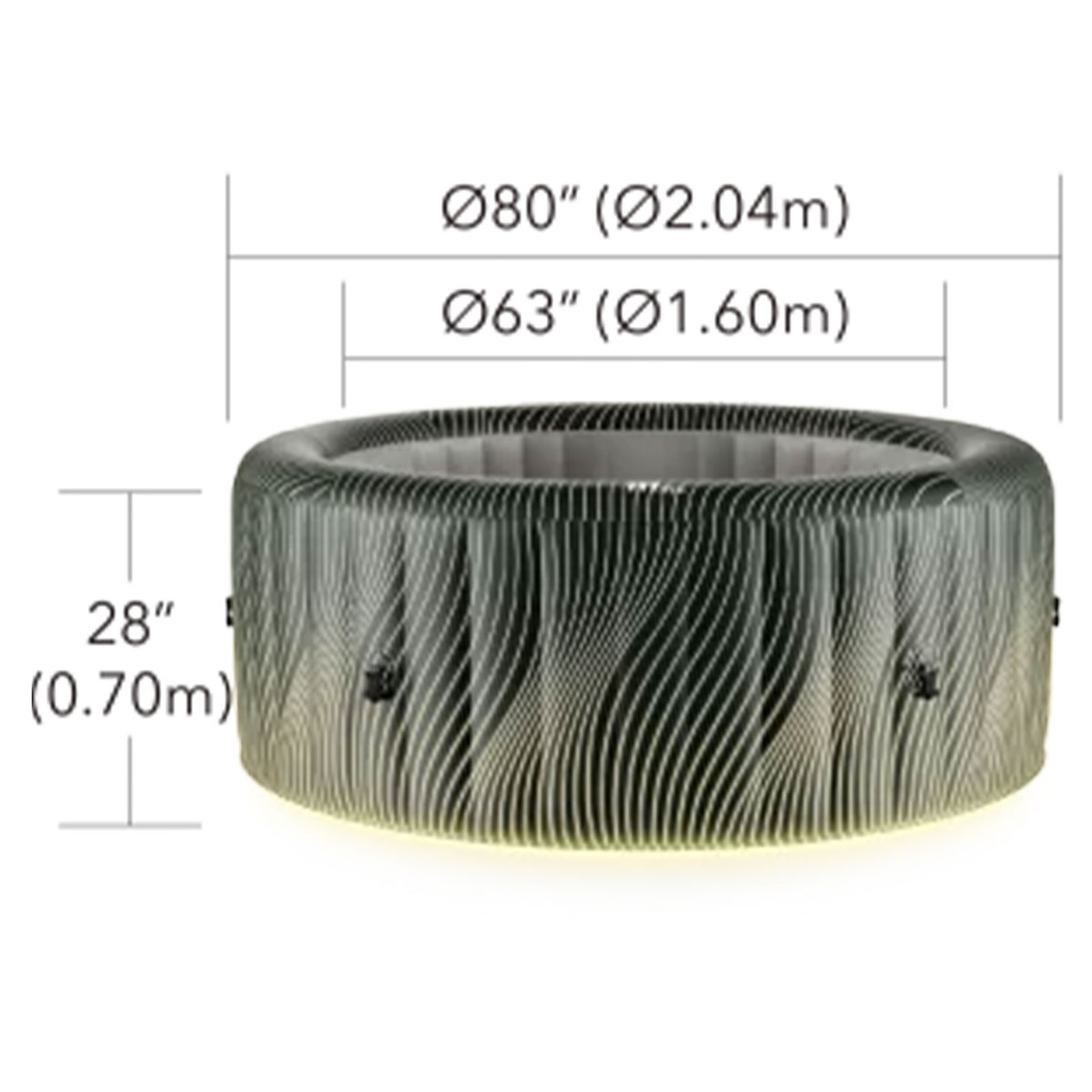 2.13 Meters X 2.13 Meters Wärmespeicherung Solarabdeckplane 500 Mikron