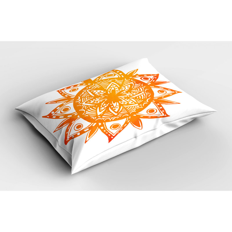 Sun Polyester Floral Sham Set, Twin